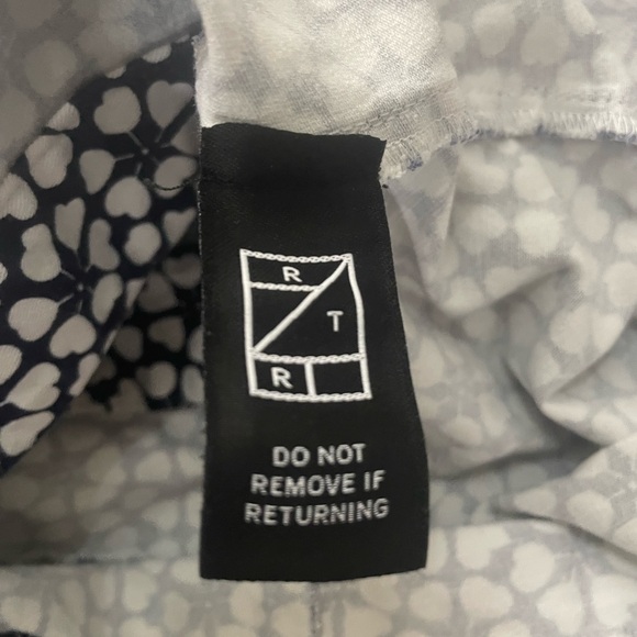 Rebecca Minkoff Navy and White Geometric Mini Skirt - Picture 9 of 9